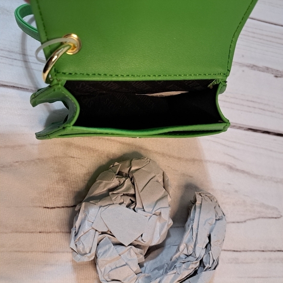 3 FOR 12 SALE Steve Madden BJEMMA Card Case Wallet - Green Flare - Picture 5 of 13